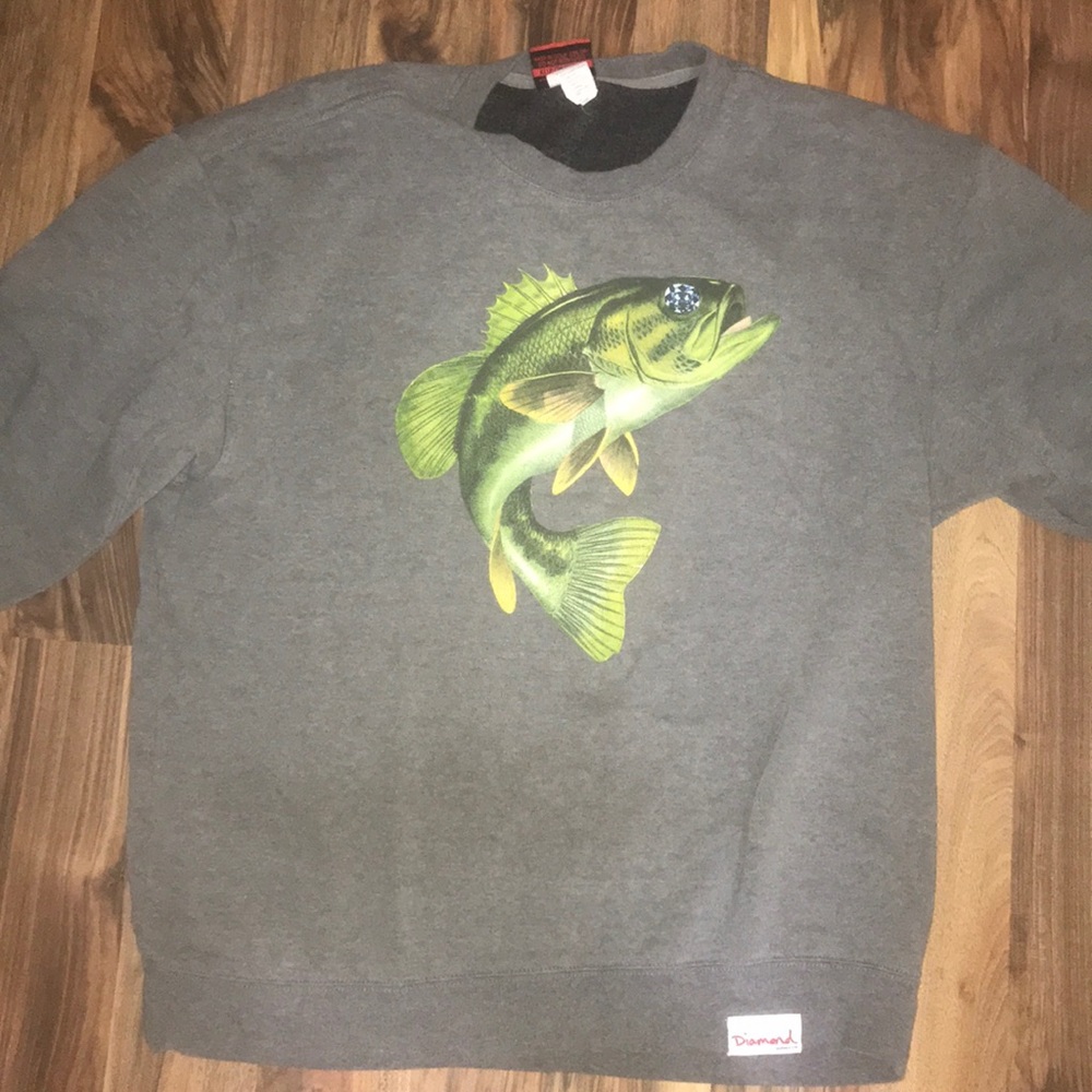 Diamond eye fish hoodie